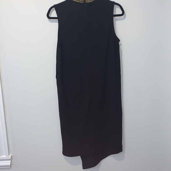 NEW! Vero Moda Black Sleeveless Asymmetric Turtleneck Dress - Picture 7 of 8